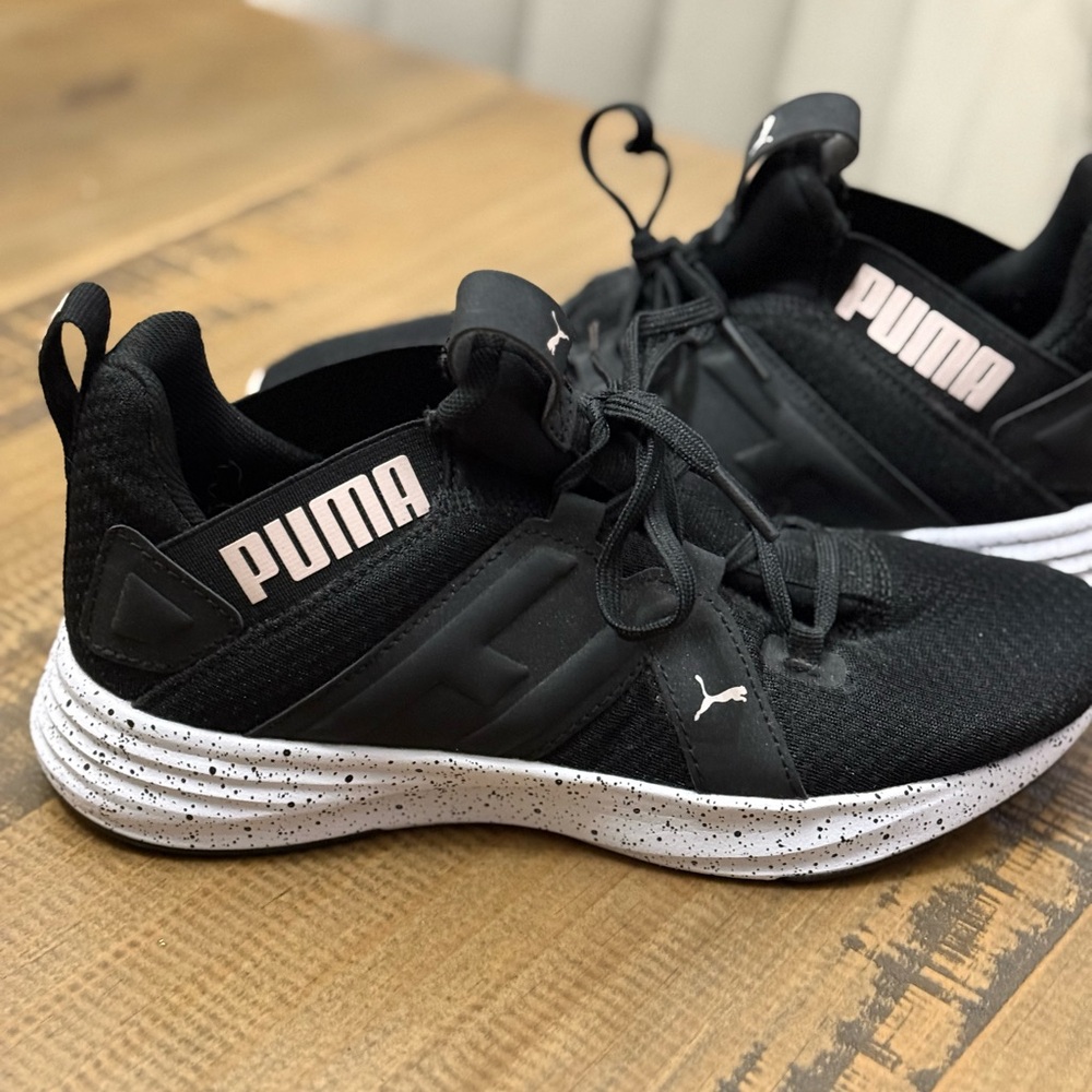 Puma Black and White Sneakers
